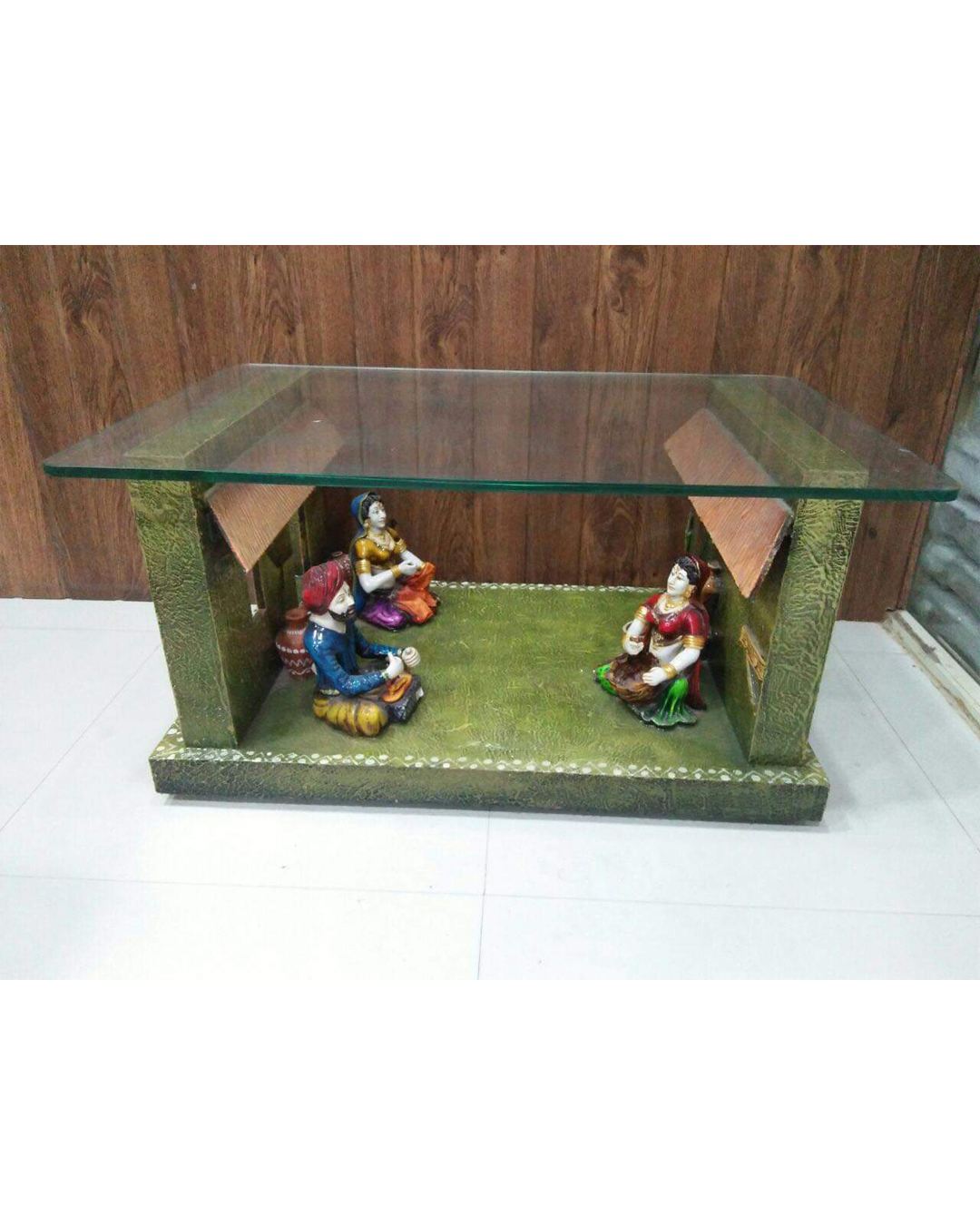 Riddhi Siddhi Art Creations - Miniature Glass Box Desert Dwelling Mural